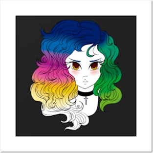 Hair Art - Rainbow Posters and Art